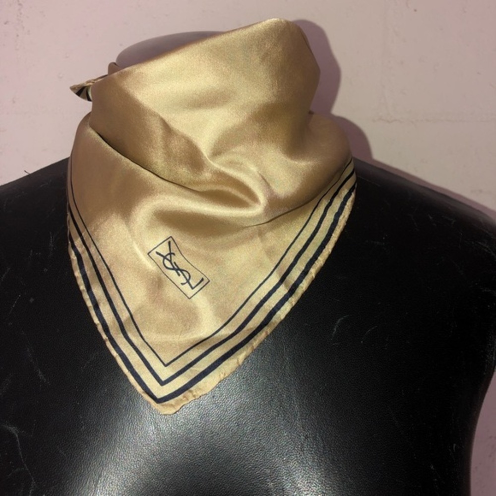 Vintage YSL Silk Scarf